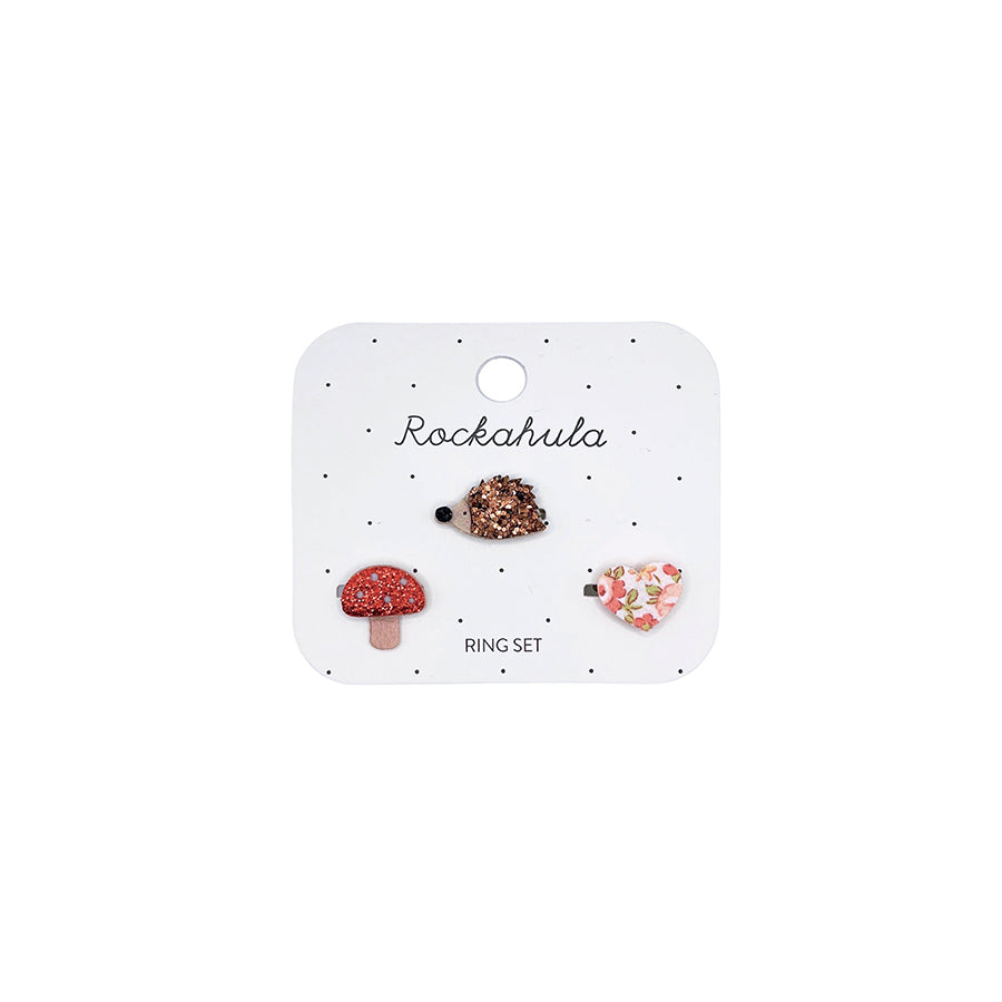 Rockahula - Ringe "Hattie Hedgehog", 3er Set