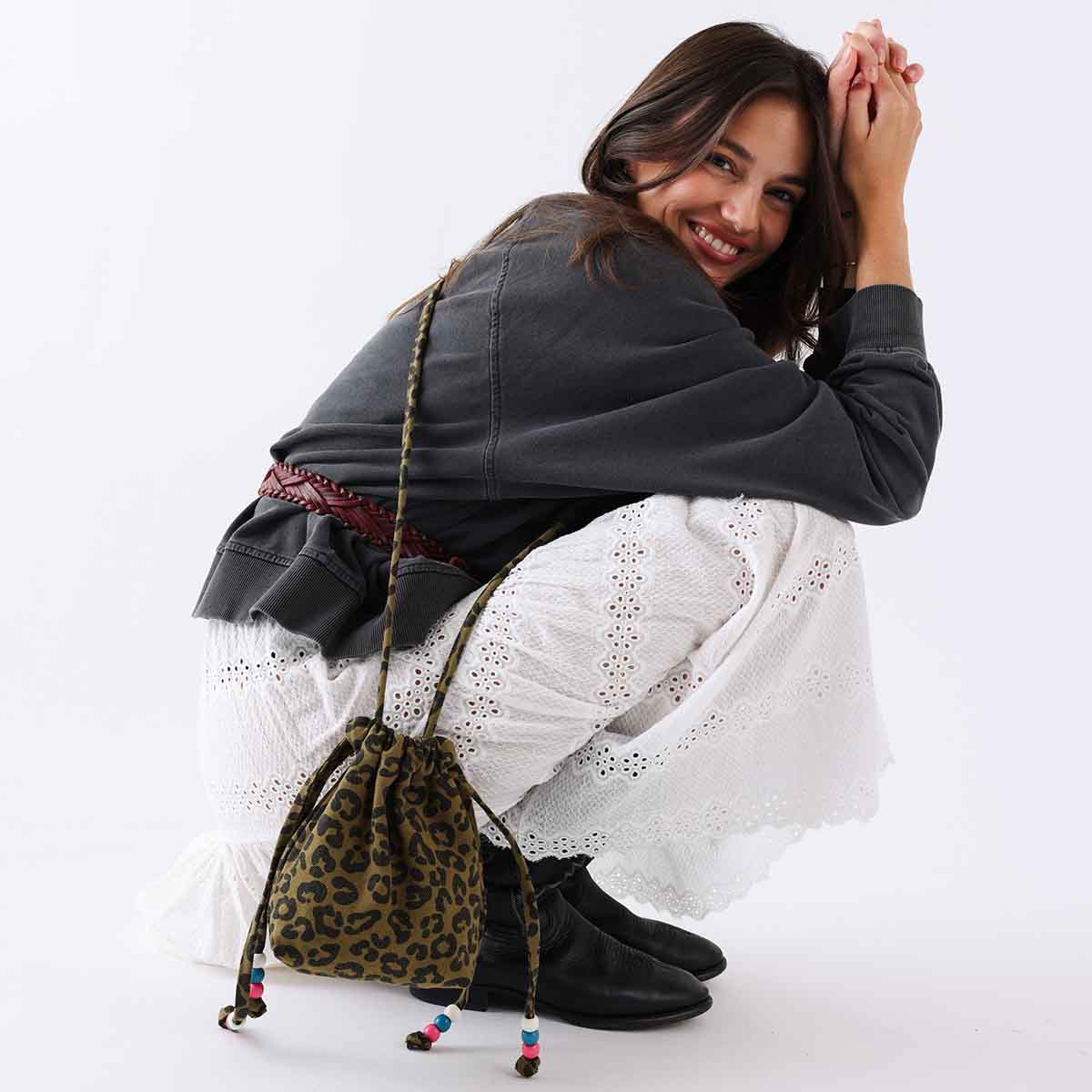 UMHÄNGETASCHE GRAOU OLIVE