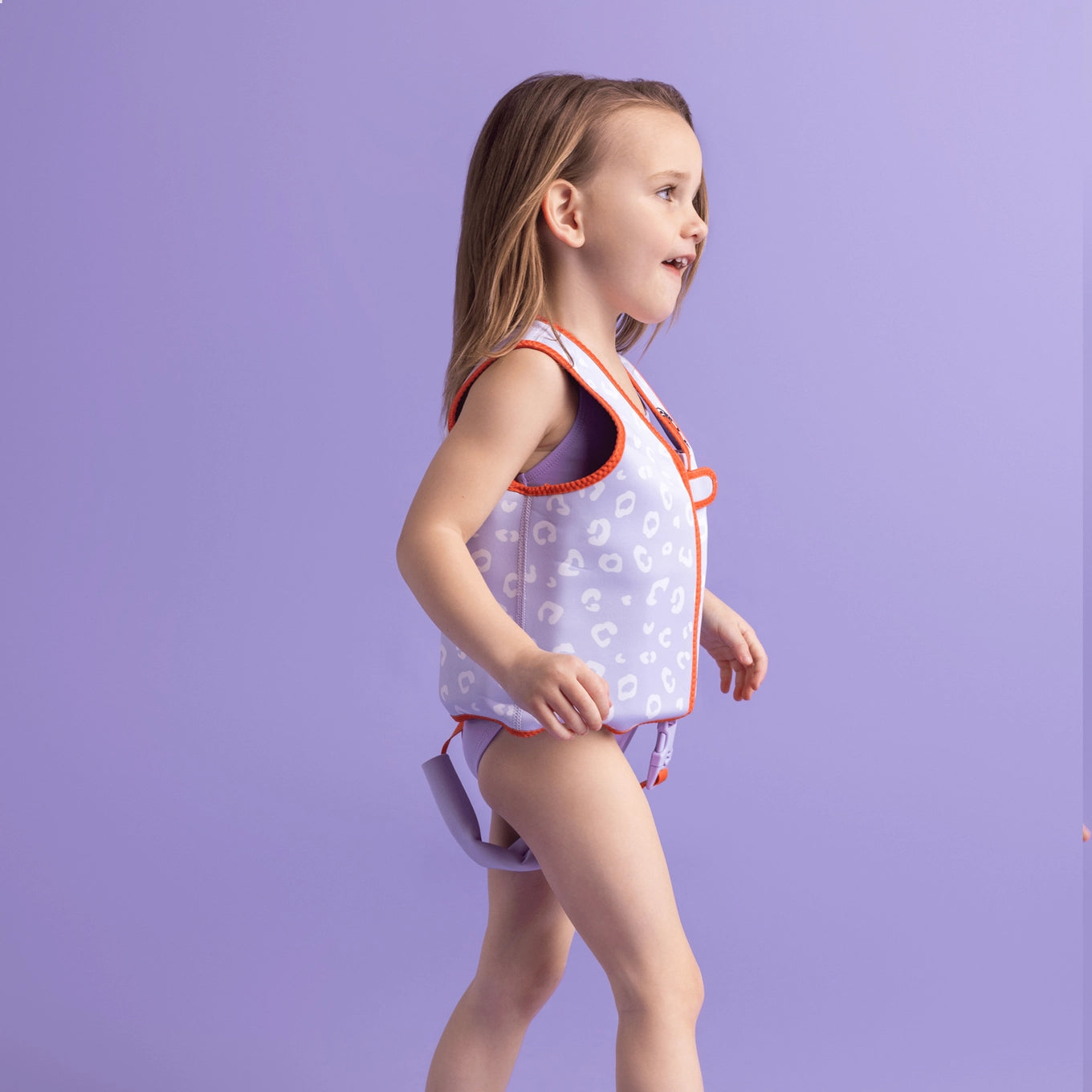 SCHWIMMWESTE LEOPARD PURPLE