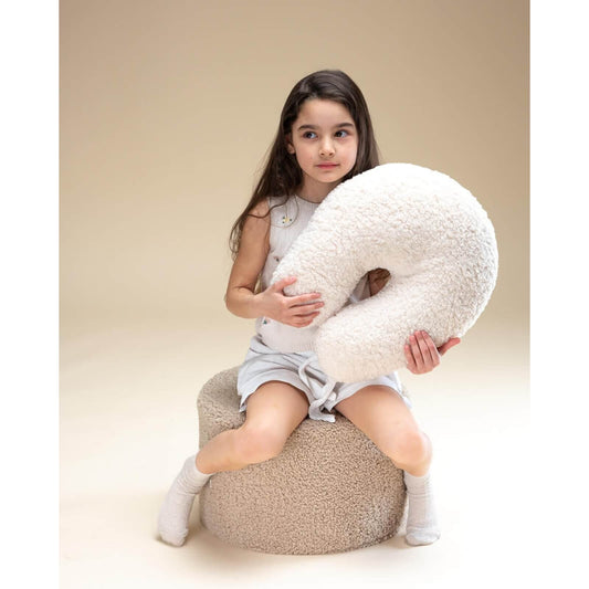 Wigiwama – Schaumstoff-Sitzpuff Teddy Beige 39,5cm