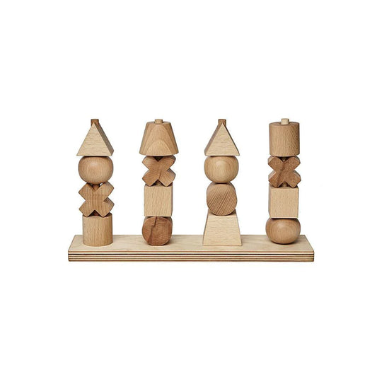 Wooden Story - Steckspielzeug Natural XL, für Kinder ab 1 Jahr
