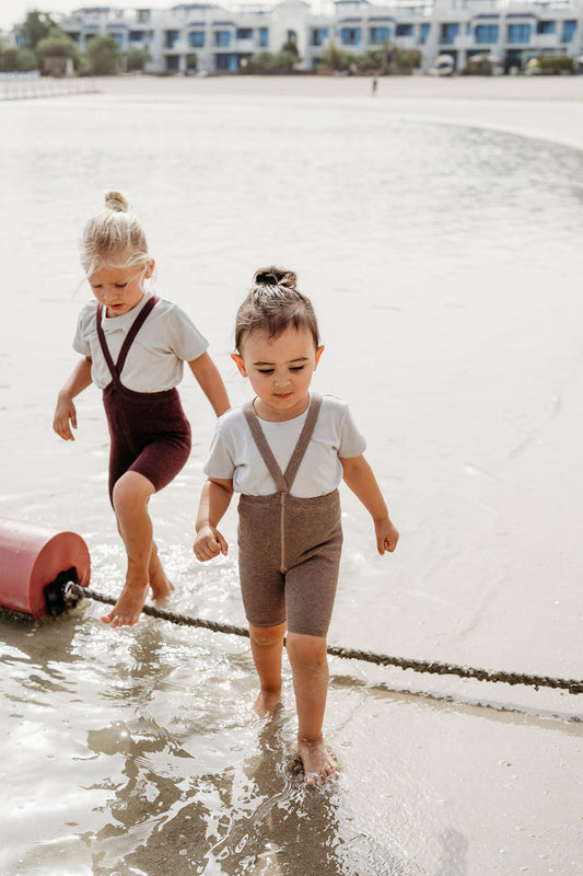 KURZE STRUMPFHOSE MIT TRÄGERN COCOA BLEND