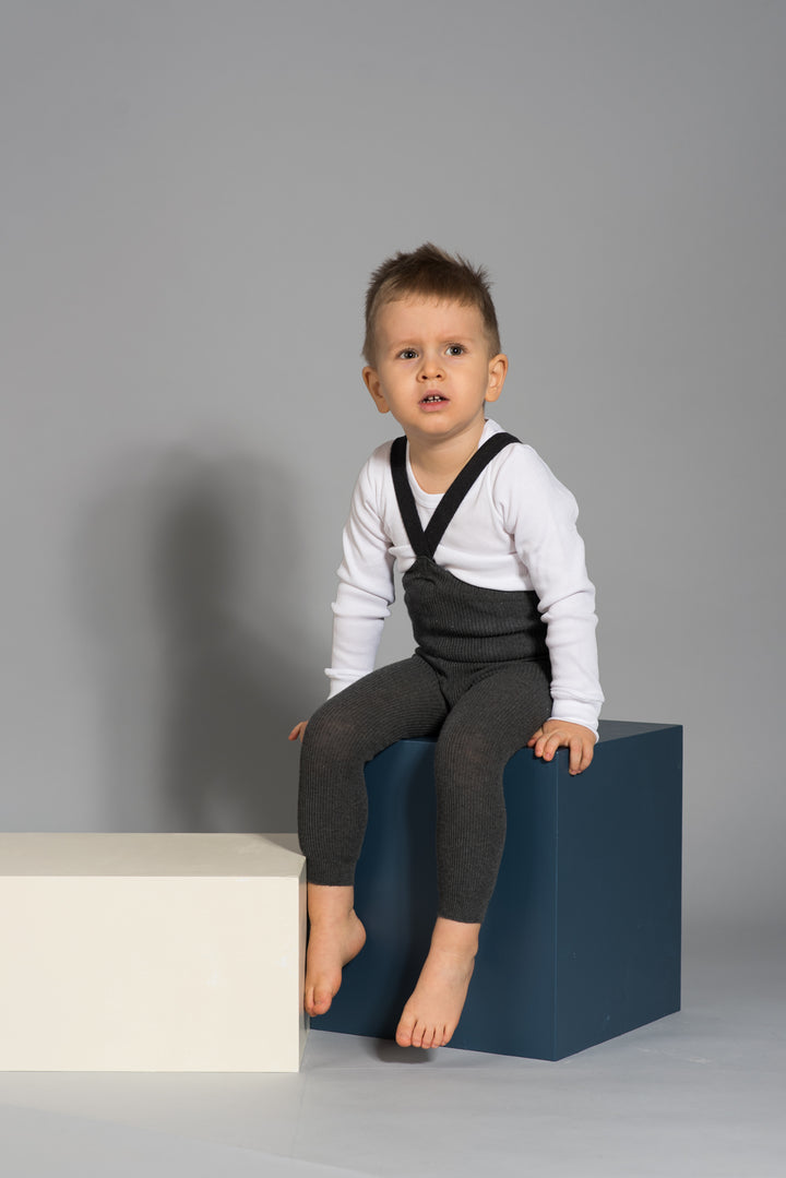 STRUMPFHOSE MIT TRÄGERN OHNE FUSS DARK GREY BLEND