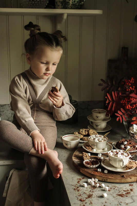 STRUMPFHOSE MIT TRÄGERN OHNE FUSS COCOA BLEND