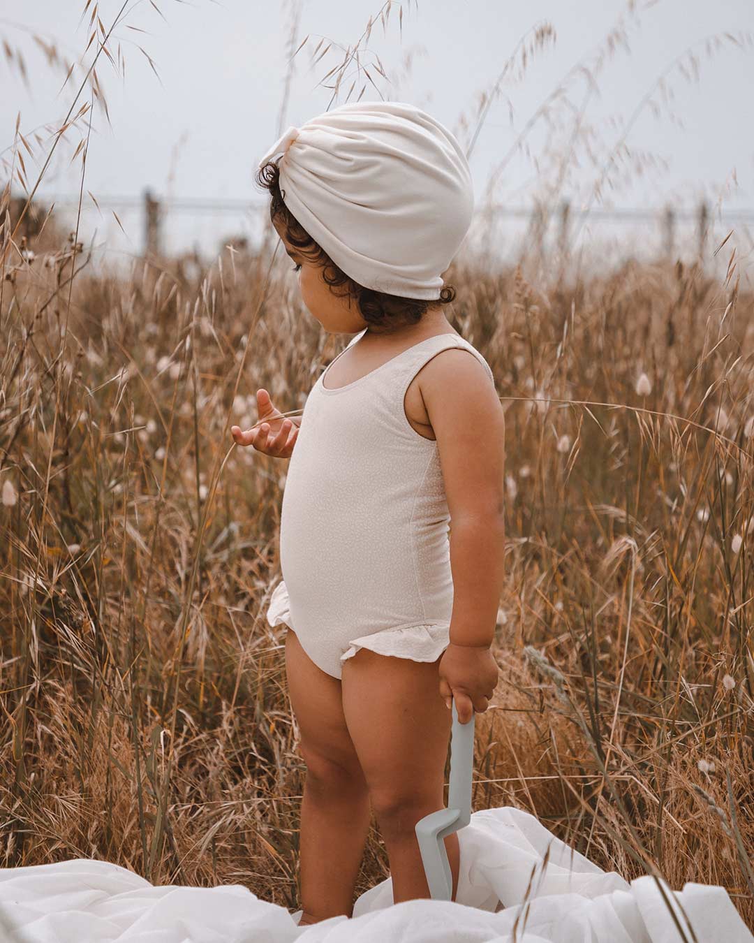 TURBAN MÜTZE HIBBIE IVORY