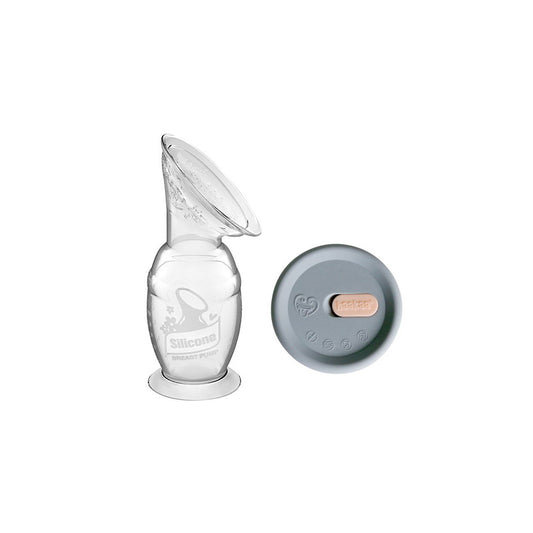 Haakaa Muttermilchpumpe mit Saugfuss 150ml + Silikondeckel Set
