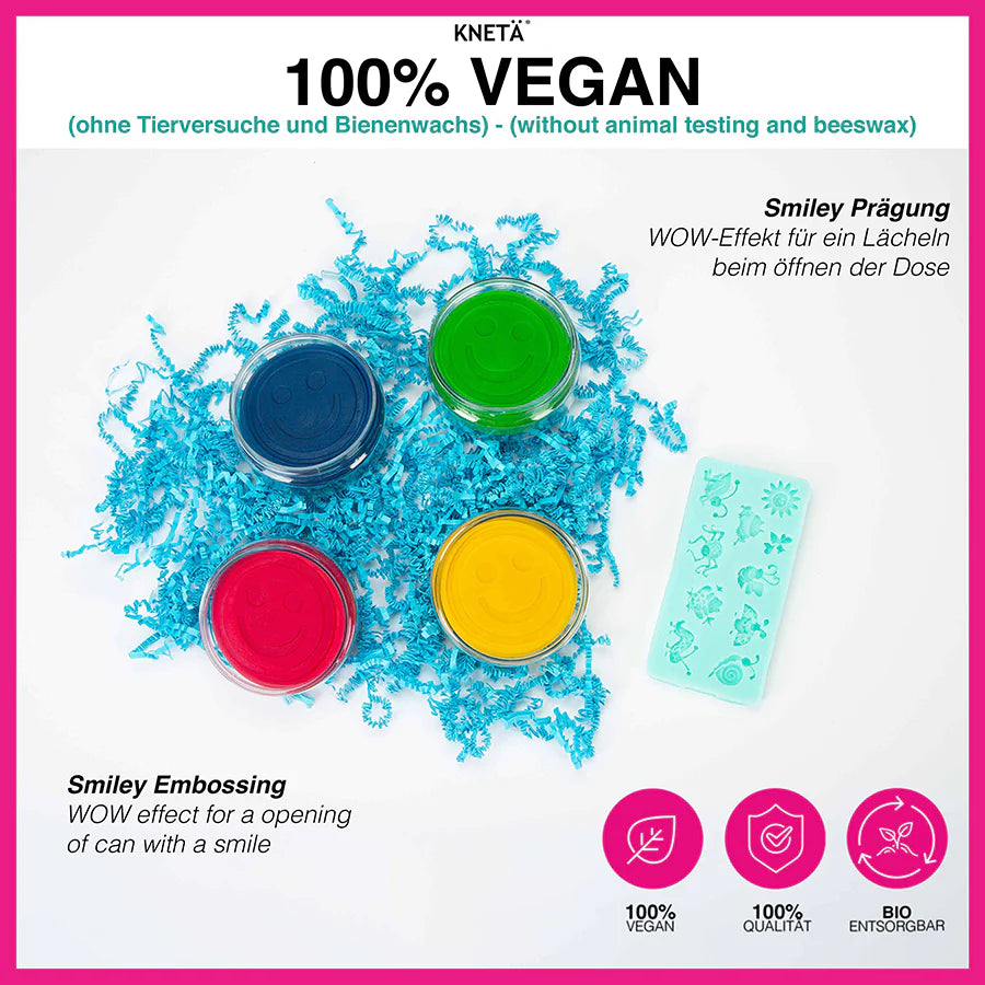 VEGANE KNETE TÜRKIS 4er SET