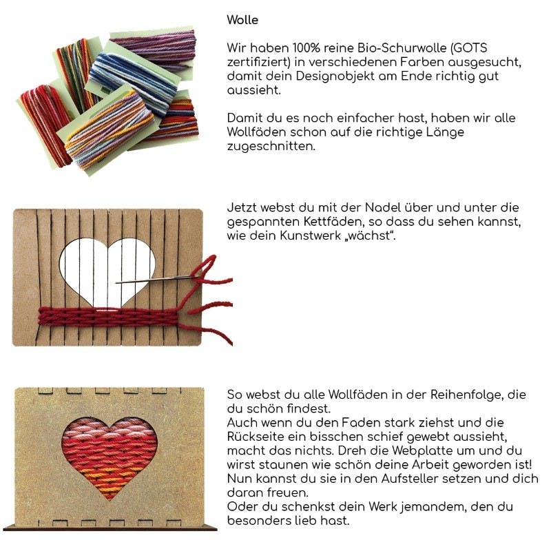 BASTELSET WEBEN SCHMETTERLING