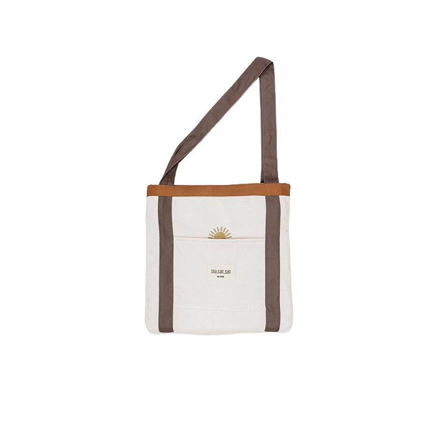STRANDTASCHE + STRANDTUCH SET PALM