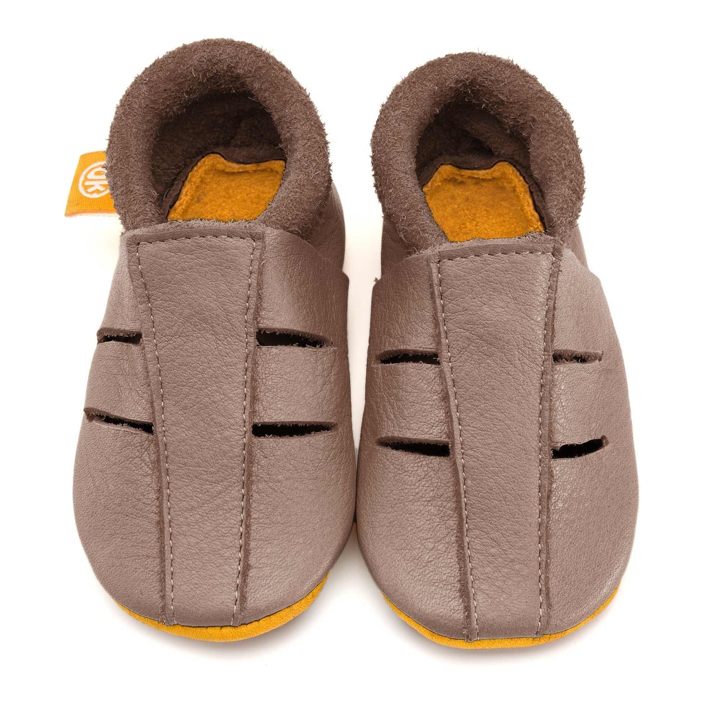 Orangenkinder - Kinder Barfußschuhe Sandale Amigo Beige