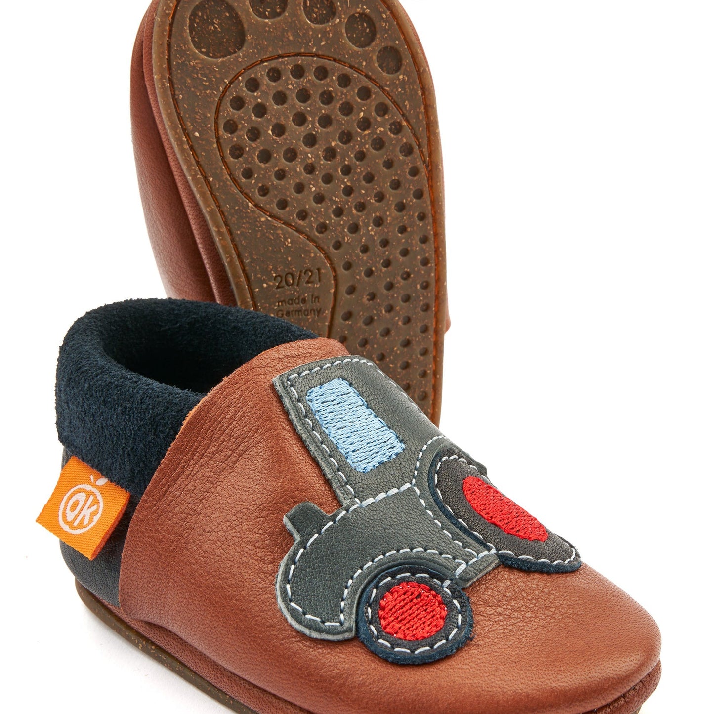 Orangenkinder - Kinder Barfußschuhe Herbert (Krabbelschuhe / Hausschuhe)