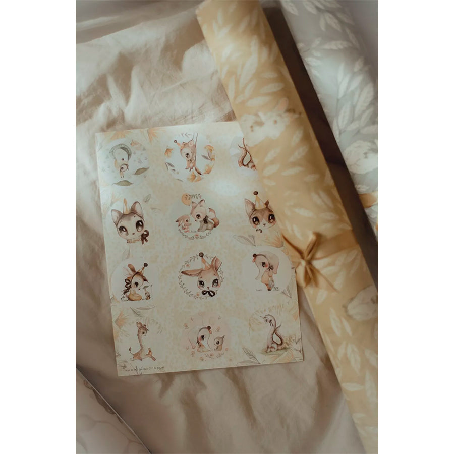 Mrs Mighetto Sticker – 12 runde Aufkleber für Geschenke & Deko