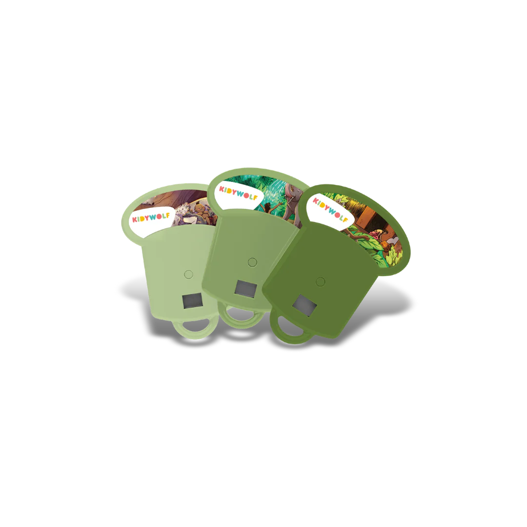 Kidywolf – Kidystories Dias für Kidyslide Projektor, 4 Varianten