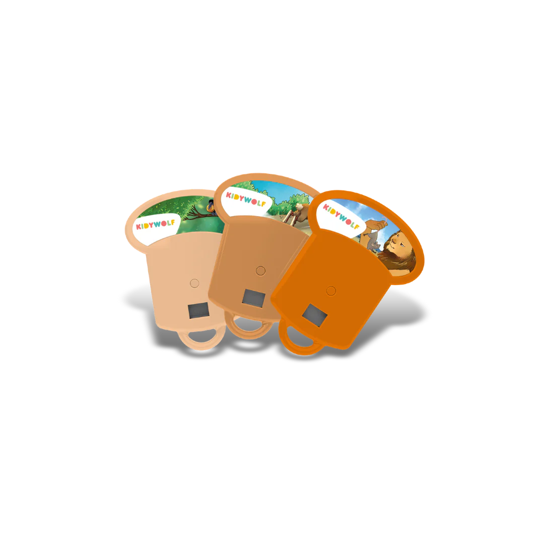 Kidywolf – Kidystories Dias für Kidyslide Projektor, 4 Varianten