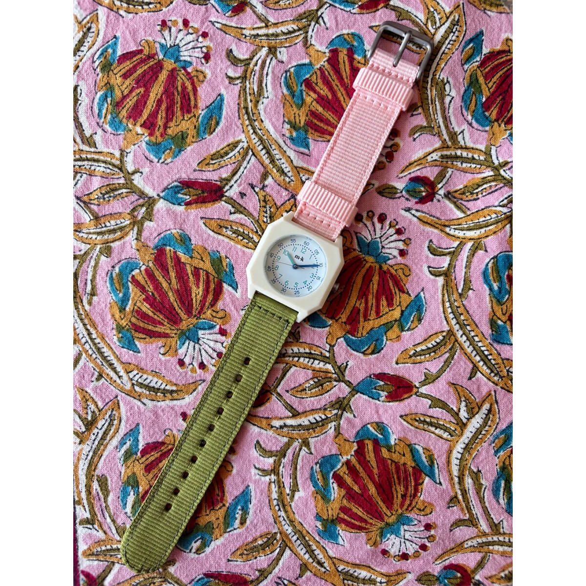Mini Kyomo - Armbanduhr für Kinder "Khaki Pink"