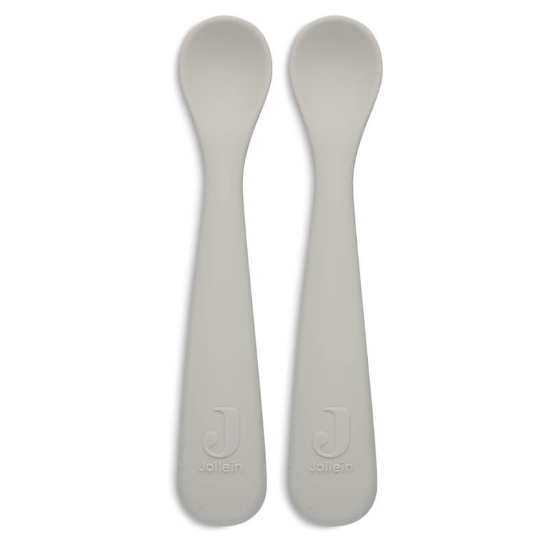 Jollein - Löffel Aus Silikon Beige 2er Pack