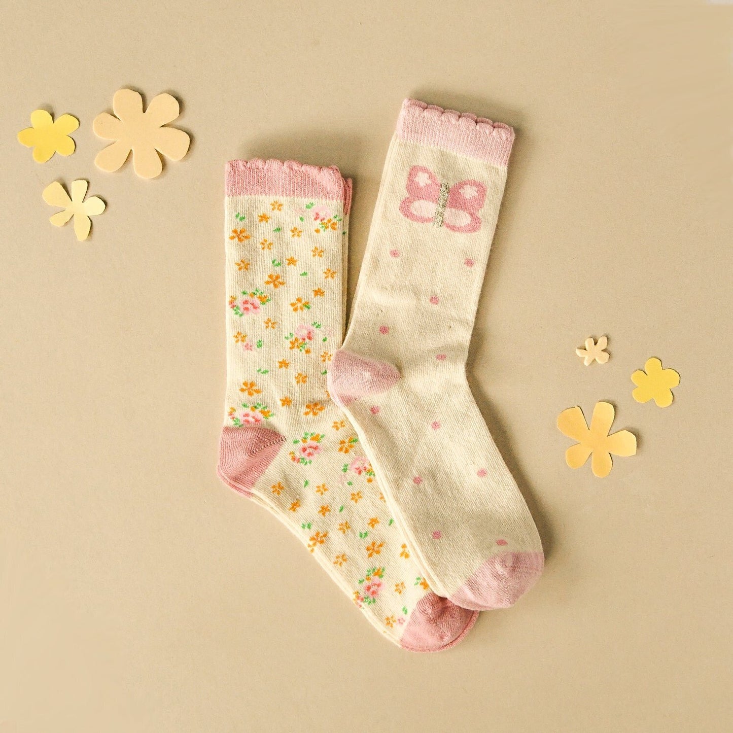 Rockahula - Socken für Kinder "Butterfly", 2er Pack, Bio-Baumwolle