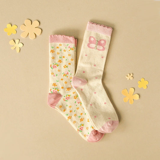 SOCKEN BLOSSOM BUTTERFLY, 2er PACK
