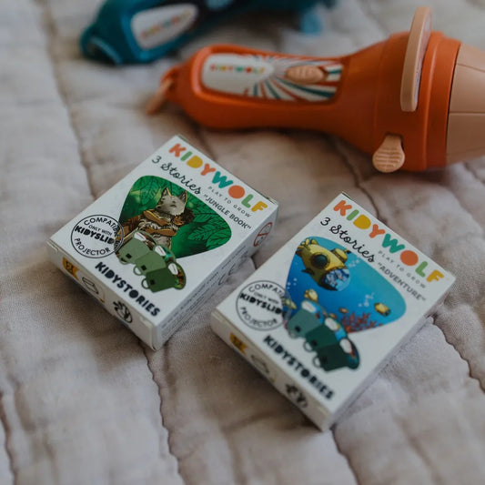 Kidywolf – Kidystories Dias für Kidyslide Projektor, 4 Varianten