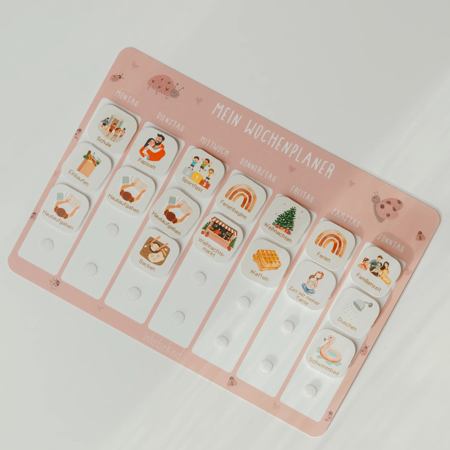 WOCHENPLANER A4 - MARIENKÄFER GLITZER