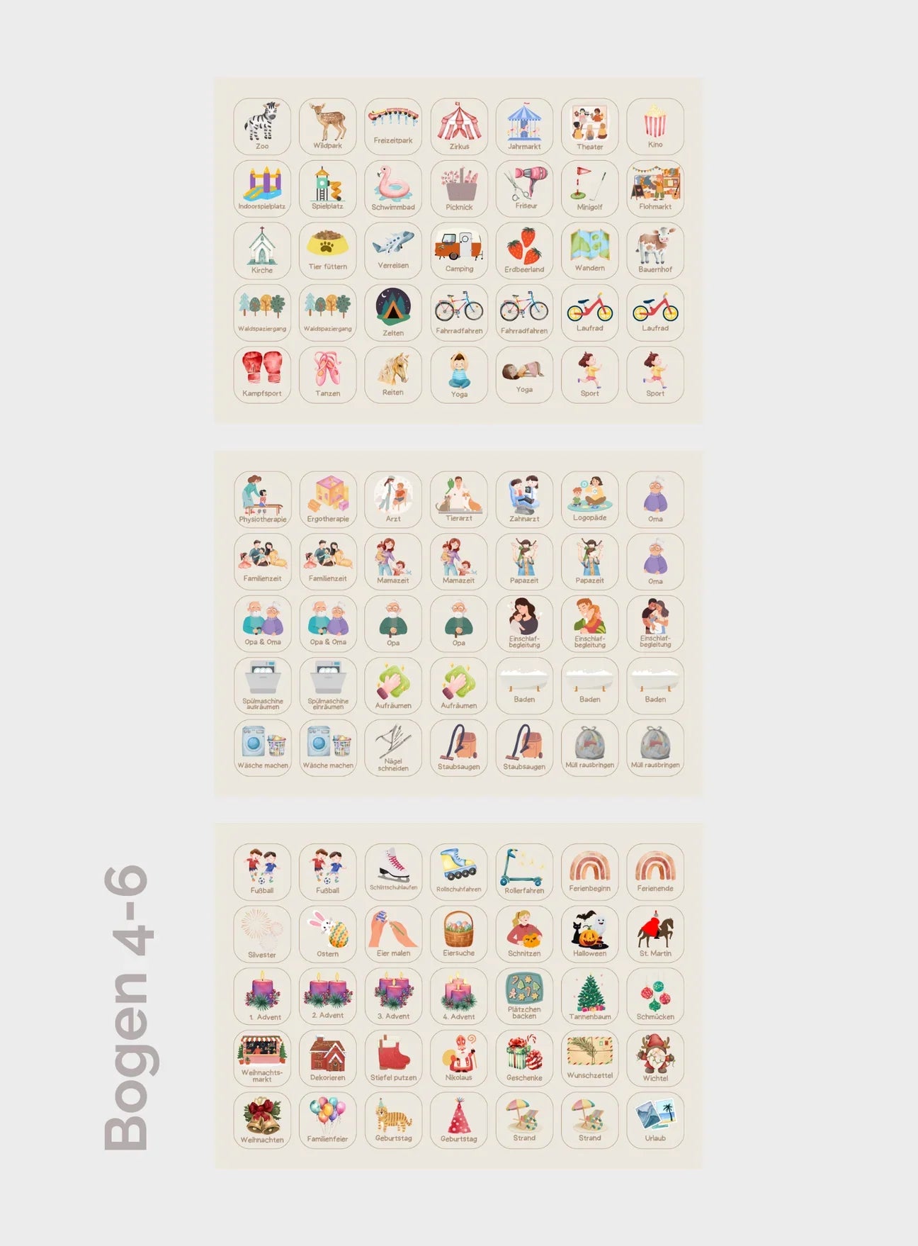 WOCHENPLANER KÄRTCHEN