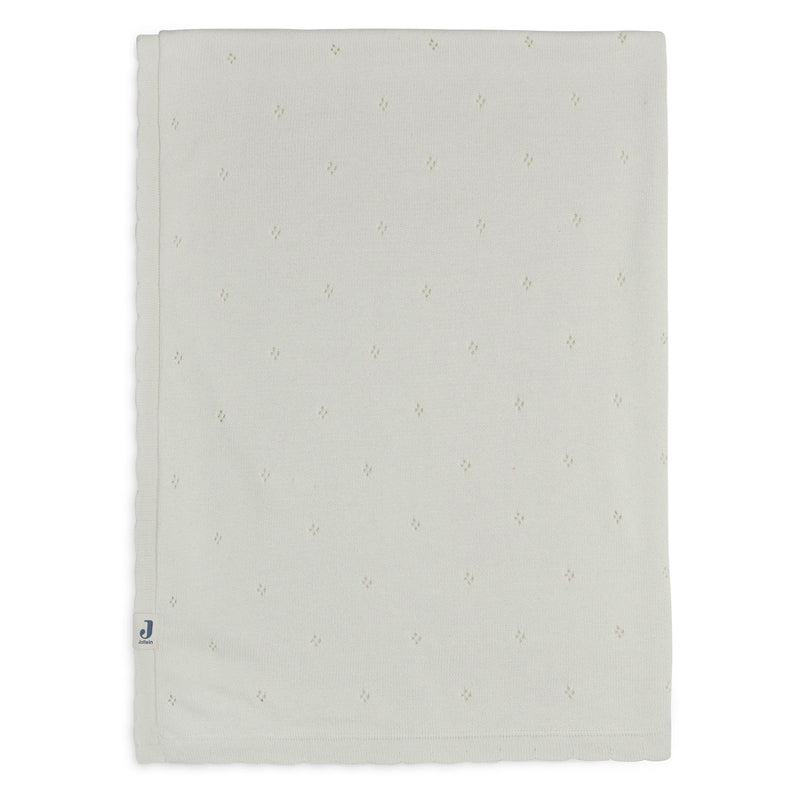 Jollein - Bio Decke "Pointelle" Creme 100x150cm