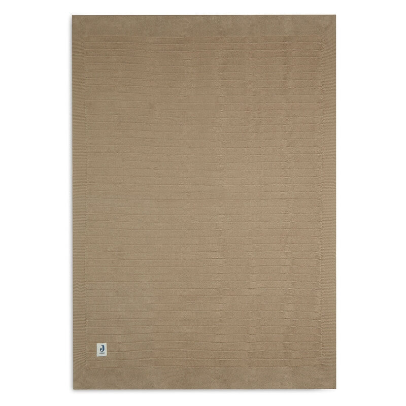 Jollein - Bio Decke Aus Strick "Pure Knit" Braun 75x100cm