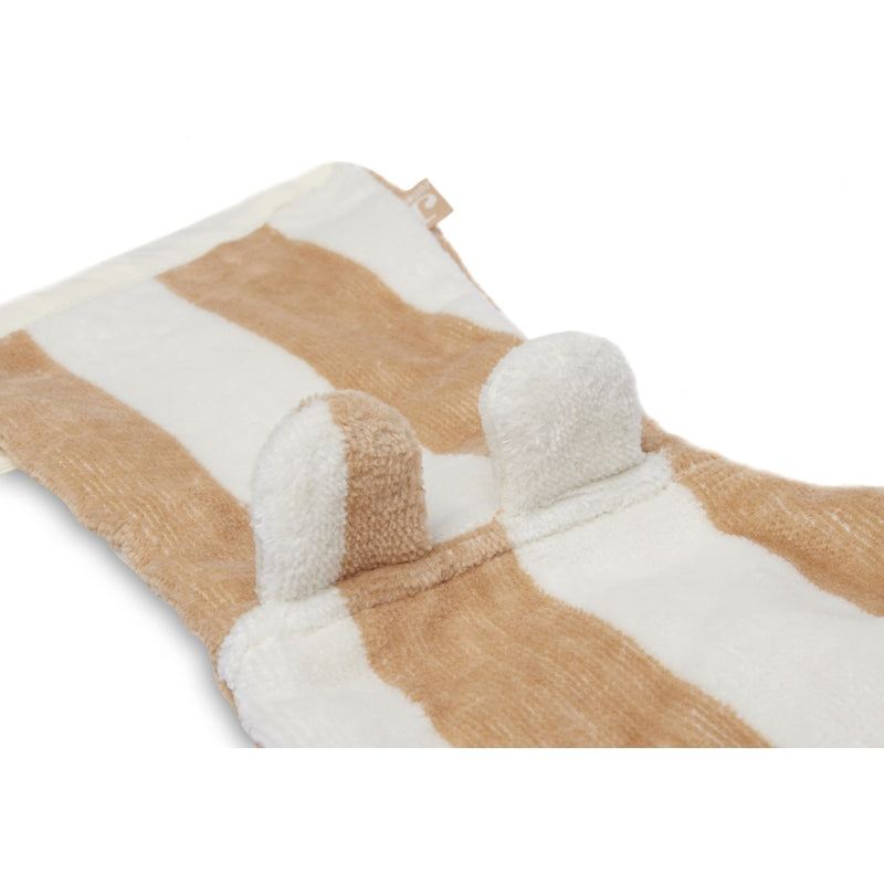 Jollein - Bio Waschlappen "Stripe" Frottee Nude