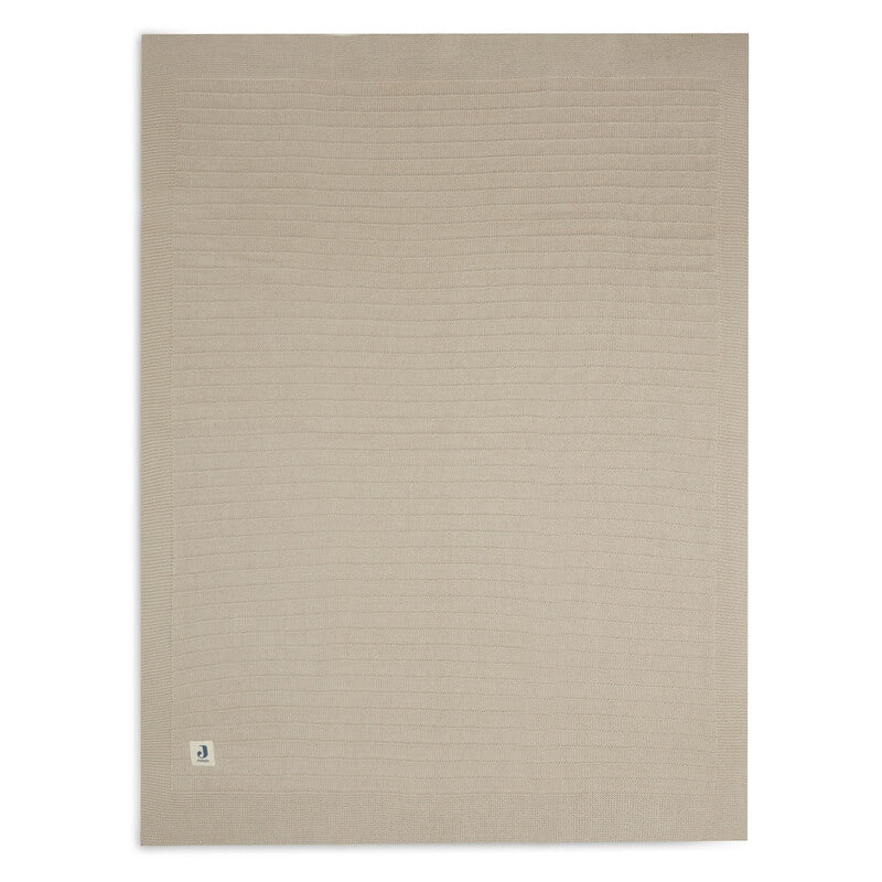 Jollein - Bio Decke Aus Strick "Pure Knit" Beige 75x100cm