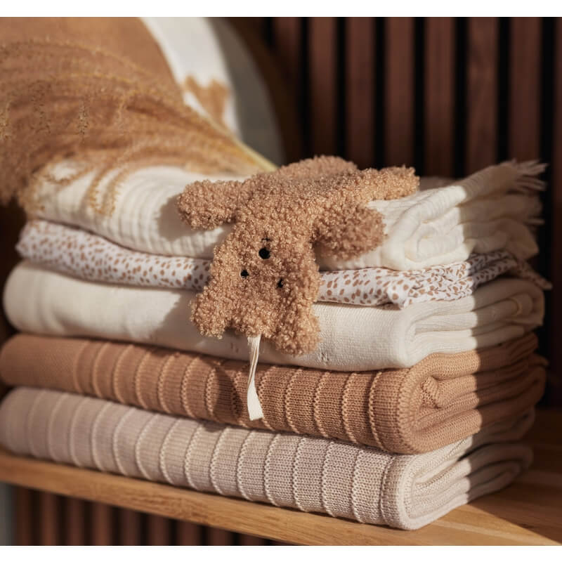 Jollein - Schnullertuch "Teddy Bär" Bouclé Braun