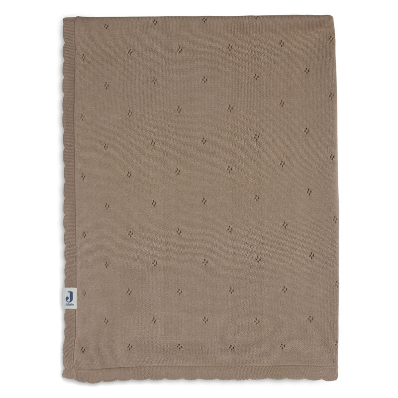 Jollein - Bio Decke "Pointelle" Baumwolle Braun