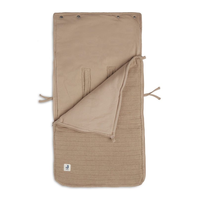 Jollein - Fusssack "Pure Knit" Aus Strick Braun