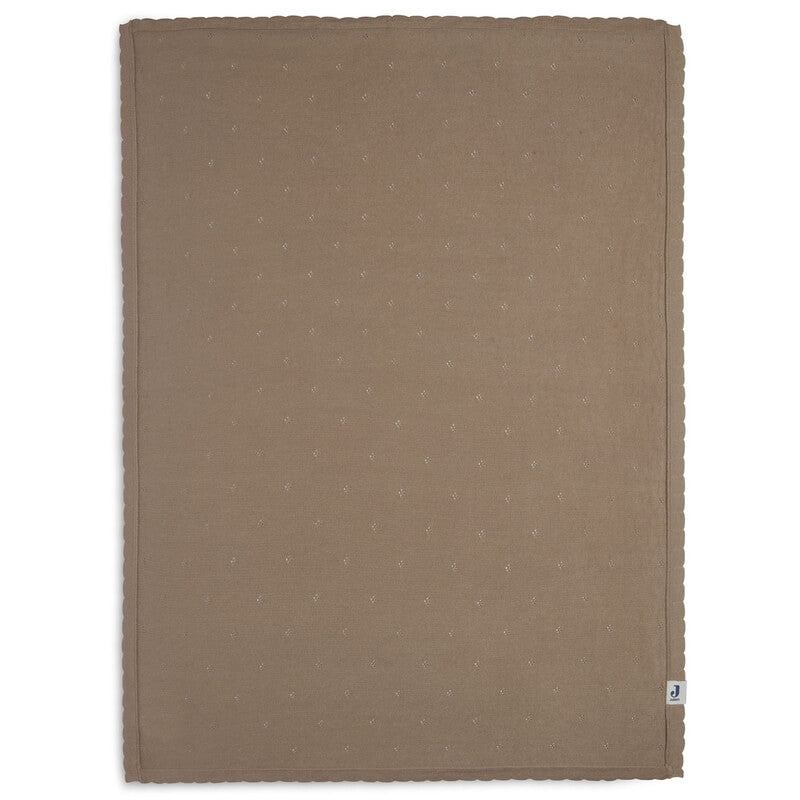 Jollein - Bio Decke "Pointelle" Baumwolle Braun