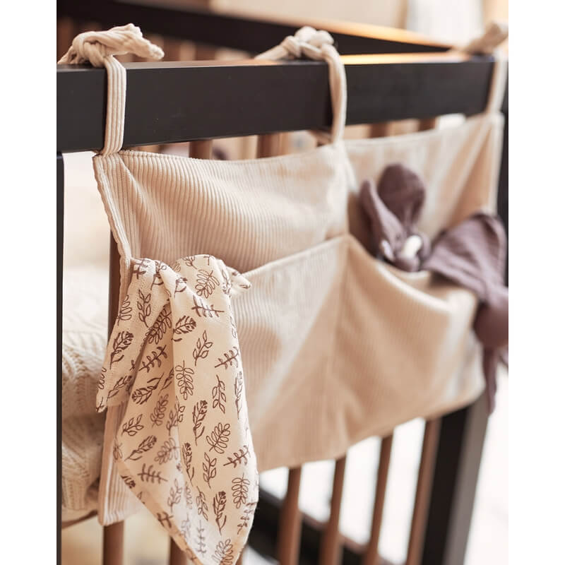 Jollein - Betttasche Aus Cord Beige Ca. 30x50cm