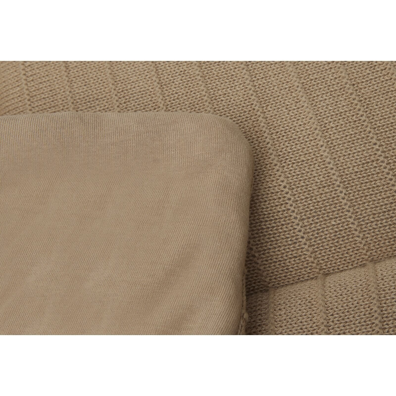 Jollein - Krabbeldecke Strick "Pure Knit" Braun 75x95cm