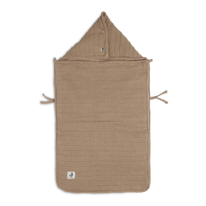 Jollein - Fusssack "Pure Knit" Aus Strick Braun