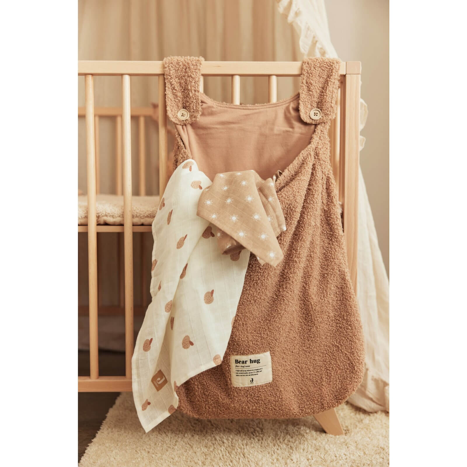 Jollein - Hängeaufbewahrung Bouclé Braun 40x50cm