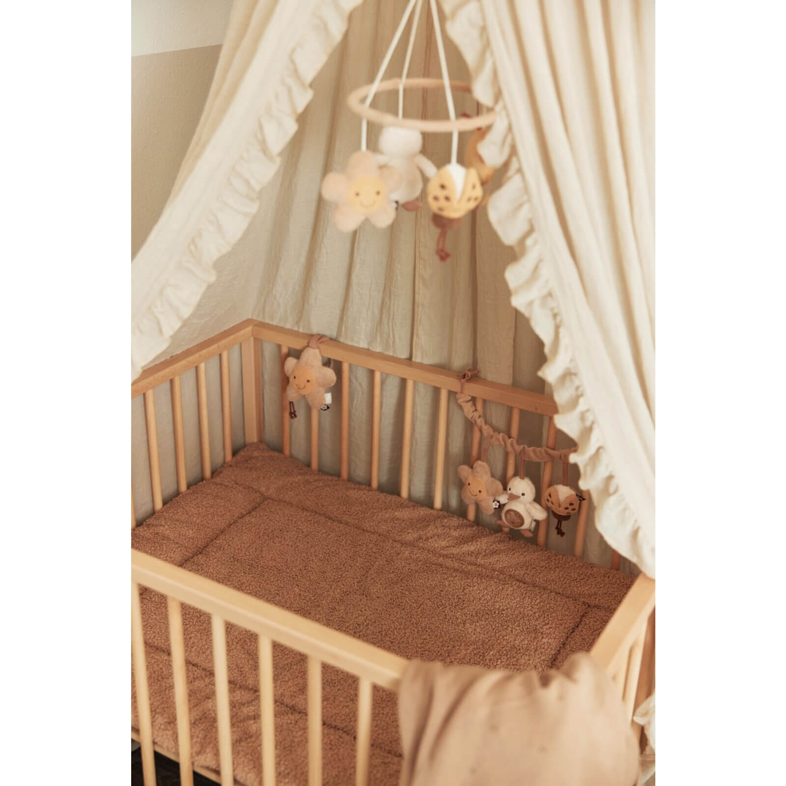 Jollein - Krabbeldecke Bouclé Braun 80x100cm