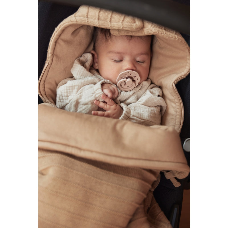 Jollein - Fusssack "Pure Knit" Aus Strick Braun