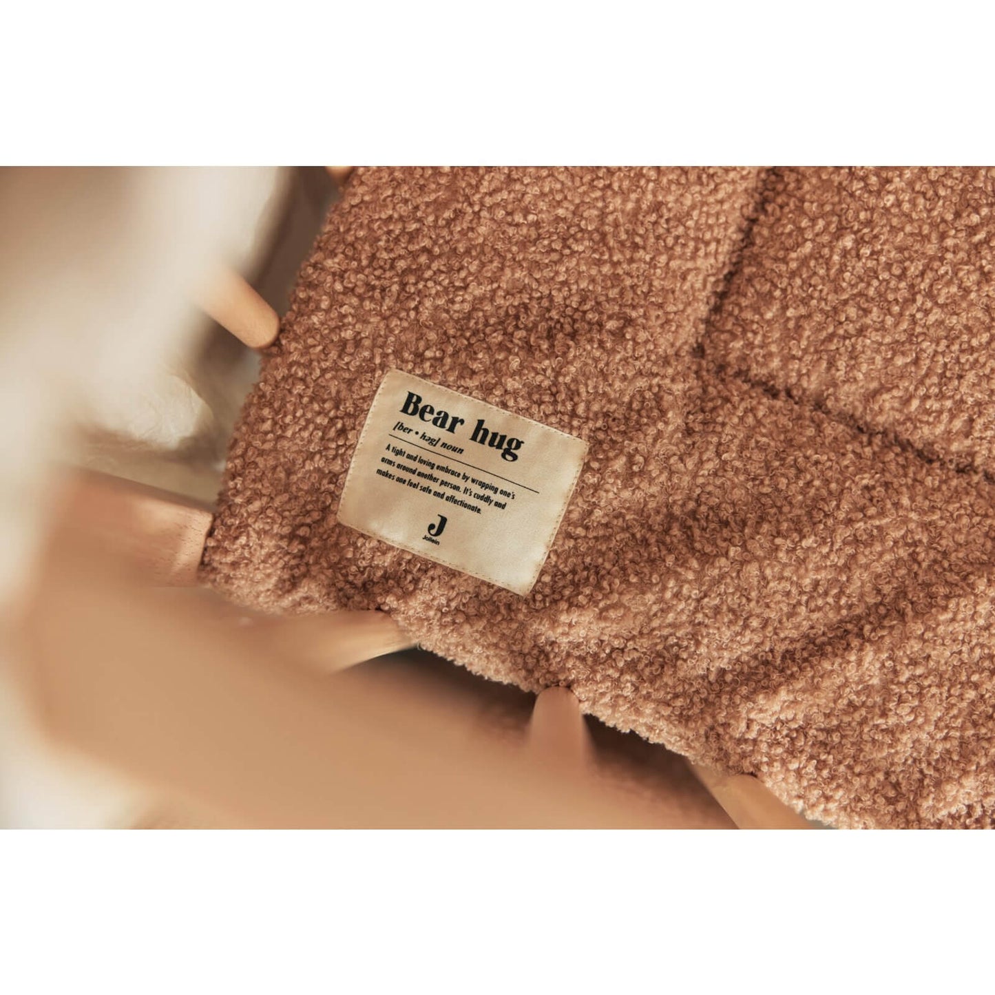 Jollein - Krabbeldecke Bouclé Braun 80x100cm