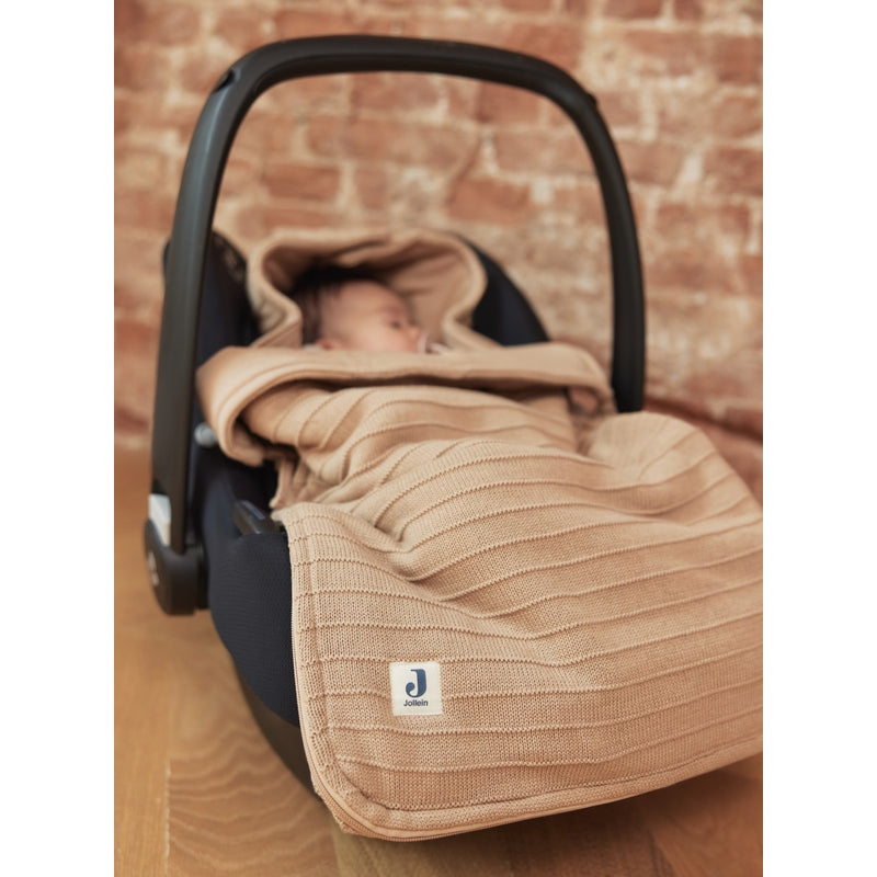 Jollein - Fusssack "Pure Knit" Aus Strick Braun