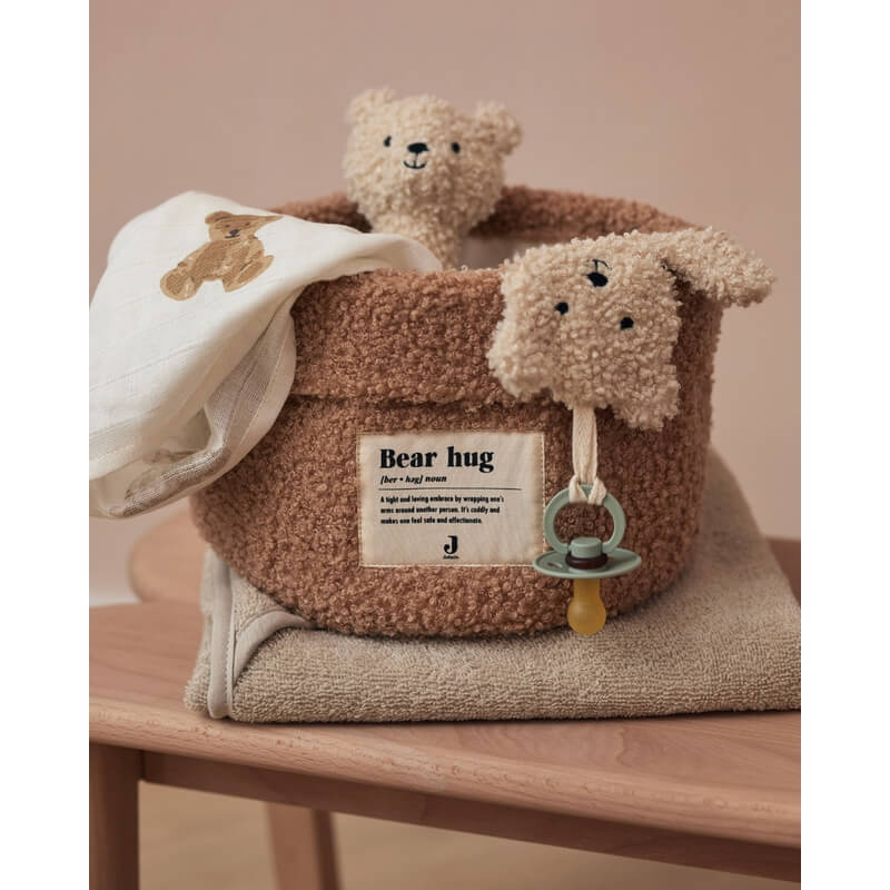 Jollein - Schnullertuch "Teddy Bär" Bouclé Creme