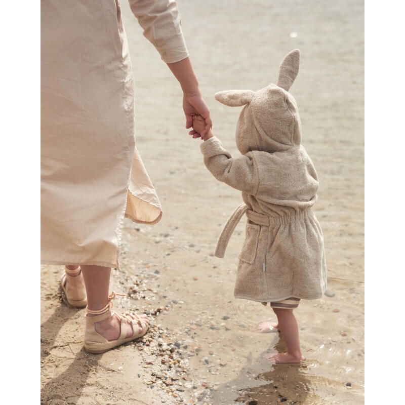 Jollein - Bademantel "Hase" Frottee Beige 1-2 Jahre