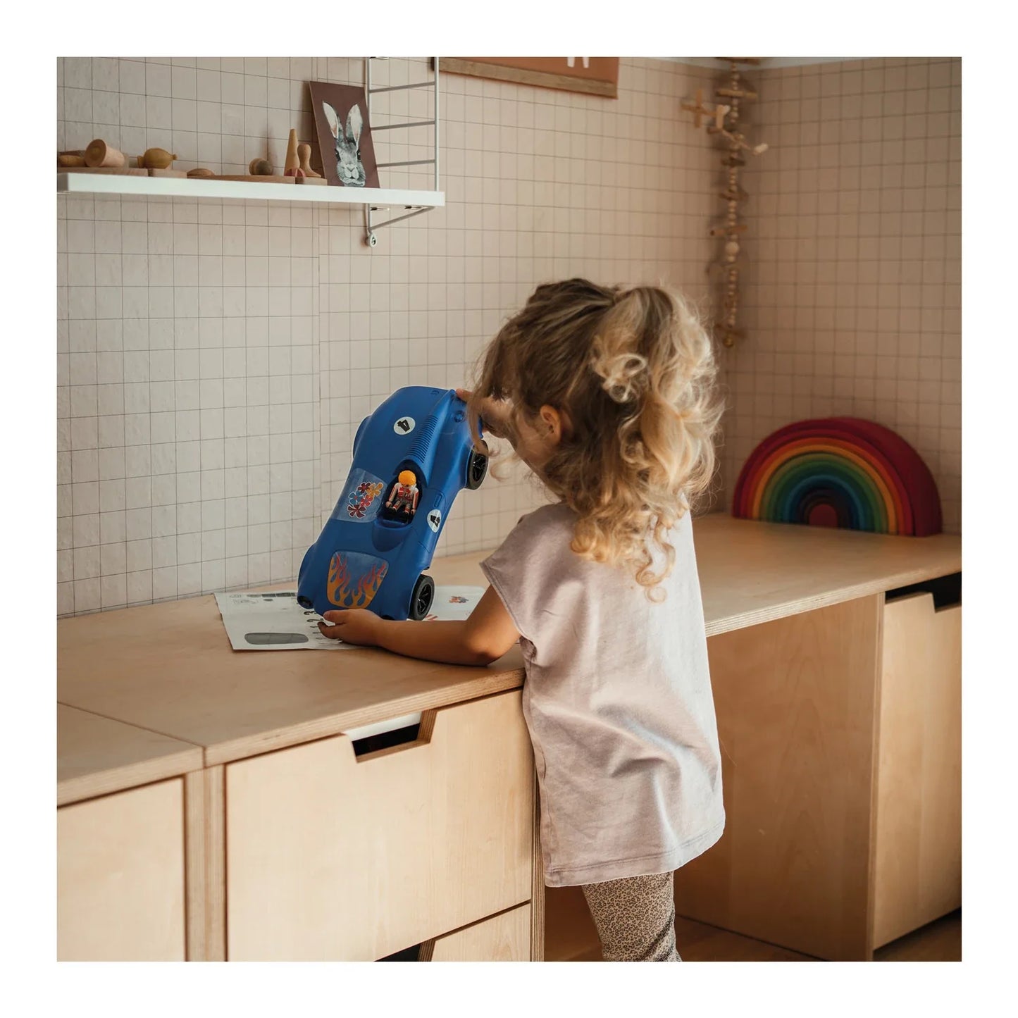 Kidywolf – Kidycar Ferngesteuertes Auto 15 km/h mit Licht, blau