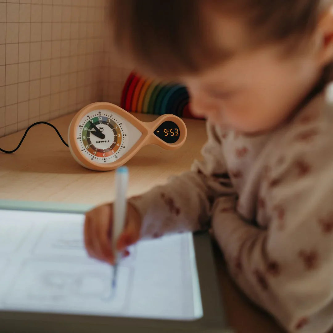 Kidywolf – Kinderwecker Kidyalarm analog & digital, hellblau