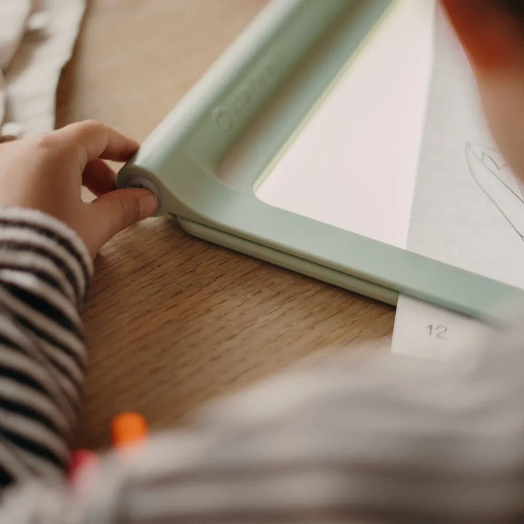 KIDYWOLF Kidydraw Pro – LED Leuchttafel & Maltafel 2-in-1, grün