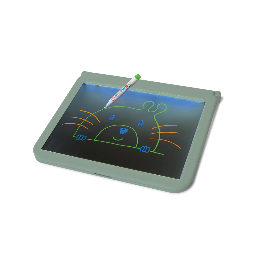 KIDYWOLF Kidydraw Pro – LED Leuchttafel & Maltafel 2-in-1, grün