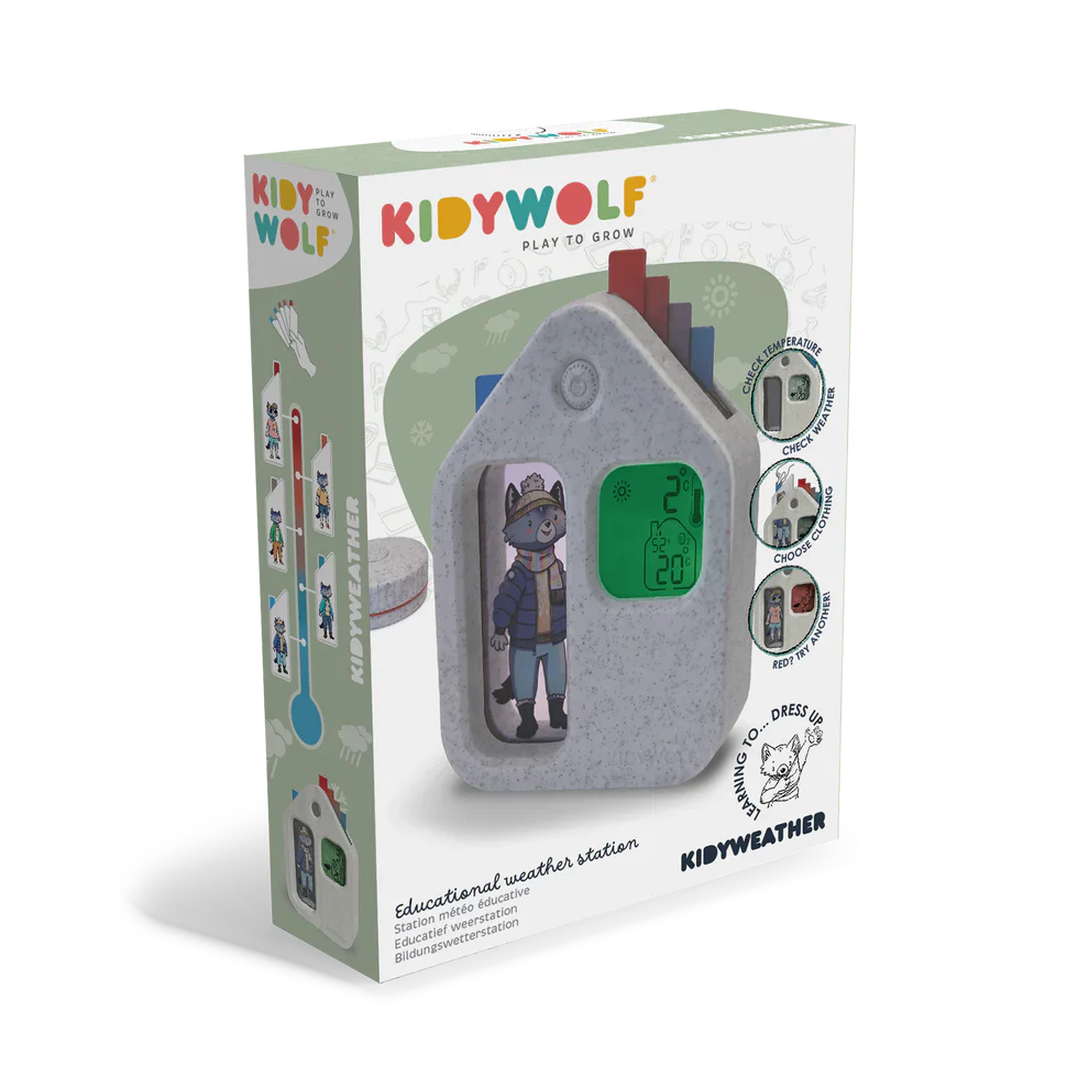 KIDYWOLF Kidyweather Wetterstation – Spielerisch Wetter verstehen