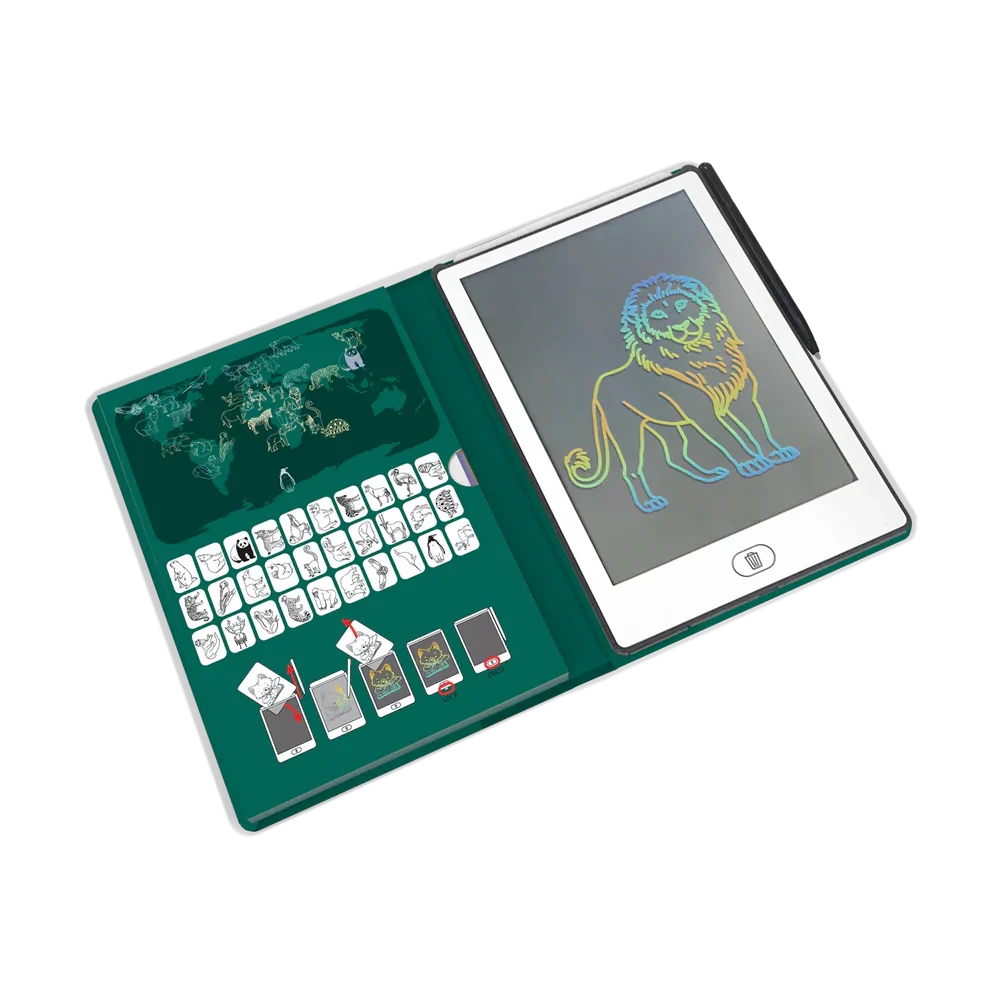 KIDYWOLF KIDYDRAW MINI LCD Zeichentablet "Wild Animals" – 30 Motive