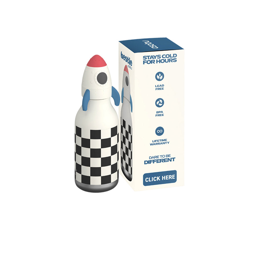 Asobu – Kinder Trinkflasche aus Edelstahl “Bestie Rocket”, 460 ml